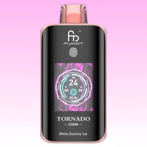R&M Tornado 25K White Gummy Ice Vape - Randm Vape