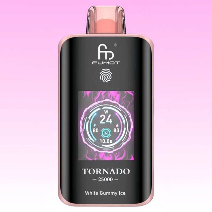 R&M Tornado 25K White Gummy Ice Vape - Randm Vape