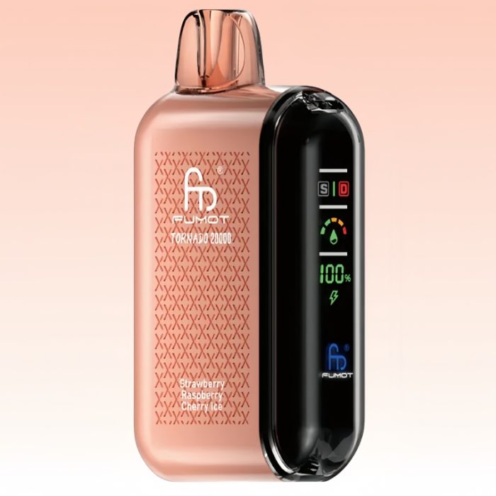 R and M Tornado 20000 Strawberry Raspberry Cherry Ice - Randm Vape